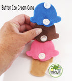 Button Ice Cream Cone