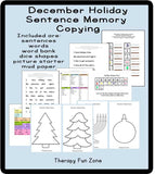 December holiday sentence memory