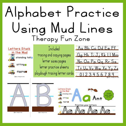 Mud Paper Alphabet Practice