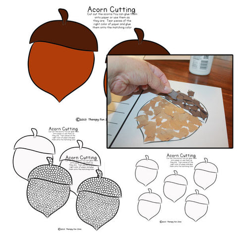 Acorn Cutting Craftivity