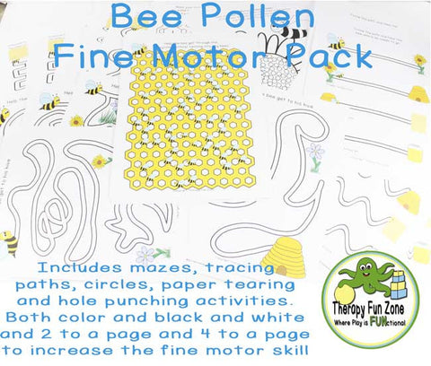 Bee Pollen Honey Fine Motor Pack - digital download