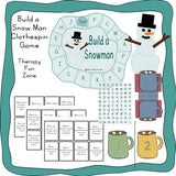 Snow man and Hot Cocoa fine motor activities