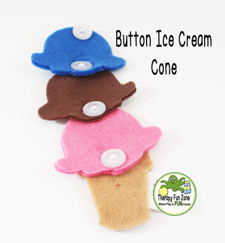 Button Ice Cream Cone