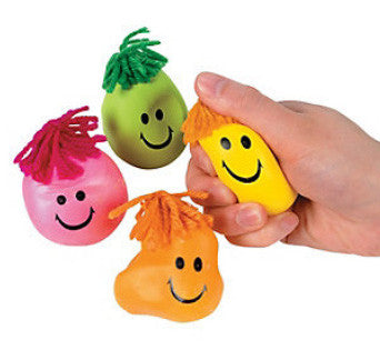 Squishy Stretchy Happy Face Fidget (4 pack) - Main Image