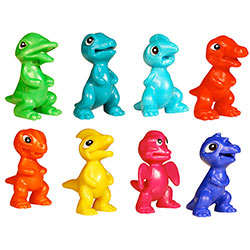 tiny dinosaur putty pets (10 pack)