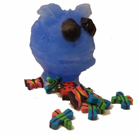 Munchy Pet Game with two small silicone balls, bugs and dice