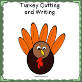 Scissor Cutting Turkey with write on feathers